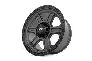 Wheel - Rough Country - 79 Series - Gunmetal Gray w/Black Ring Wheel - Rough Country - 79 Series - Gunmetal Gray w/Black Ring
